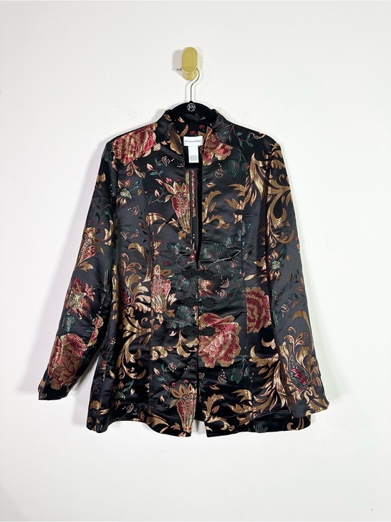 Soft Surroundings Jackets & Blazers - Soft Surroundings Moon Dynasty Floral Embroidered Satin Jacket